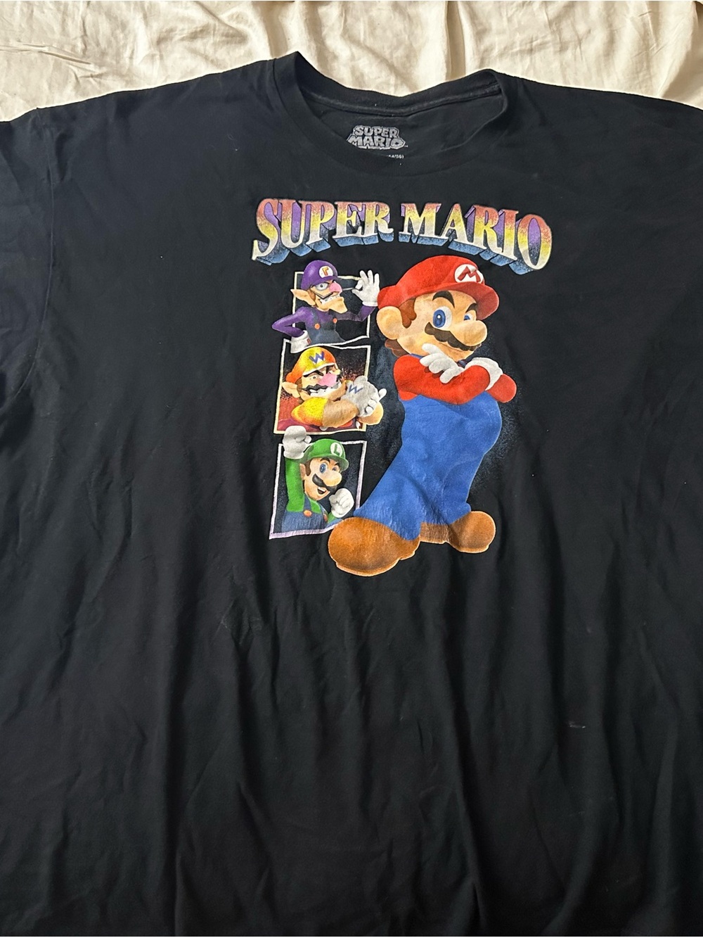 Super Mario Black Graphic T-Shirt by Nintendo